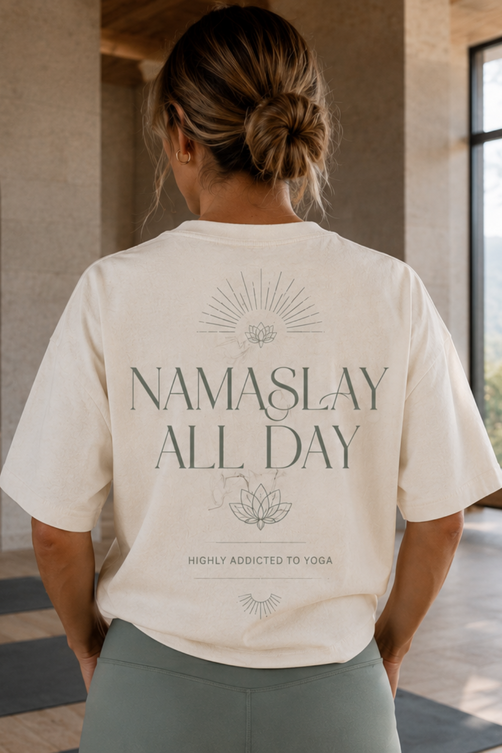 Namaslay All Day Oversized Yoga T-Shirt