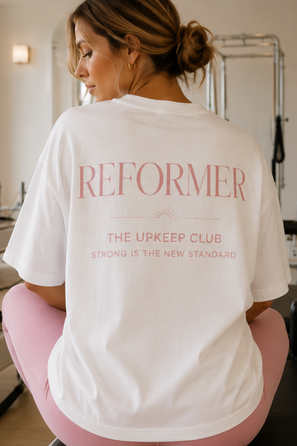 Reformer pilates- Strong in the New Standard Oversized T-Shirt | The Upkeep Club