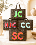 Personalised Leopard Print Oversized Tote Bag
